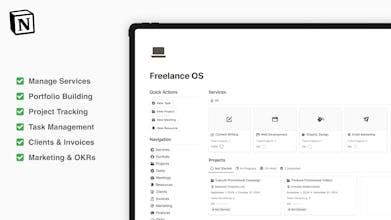 Notion Freelance OS gallery image