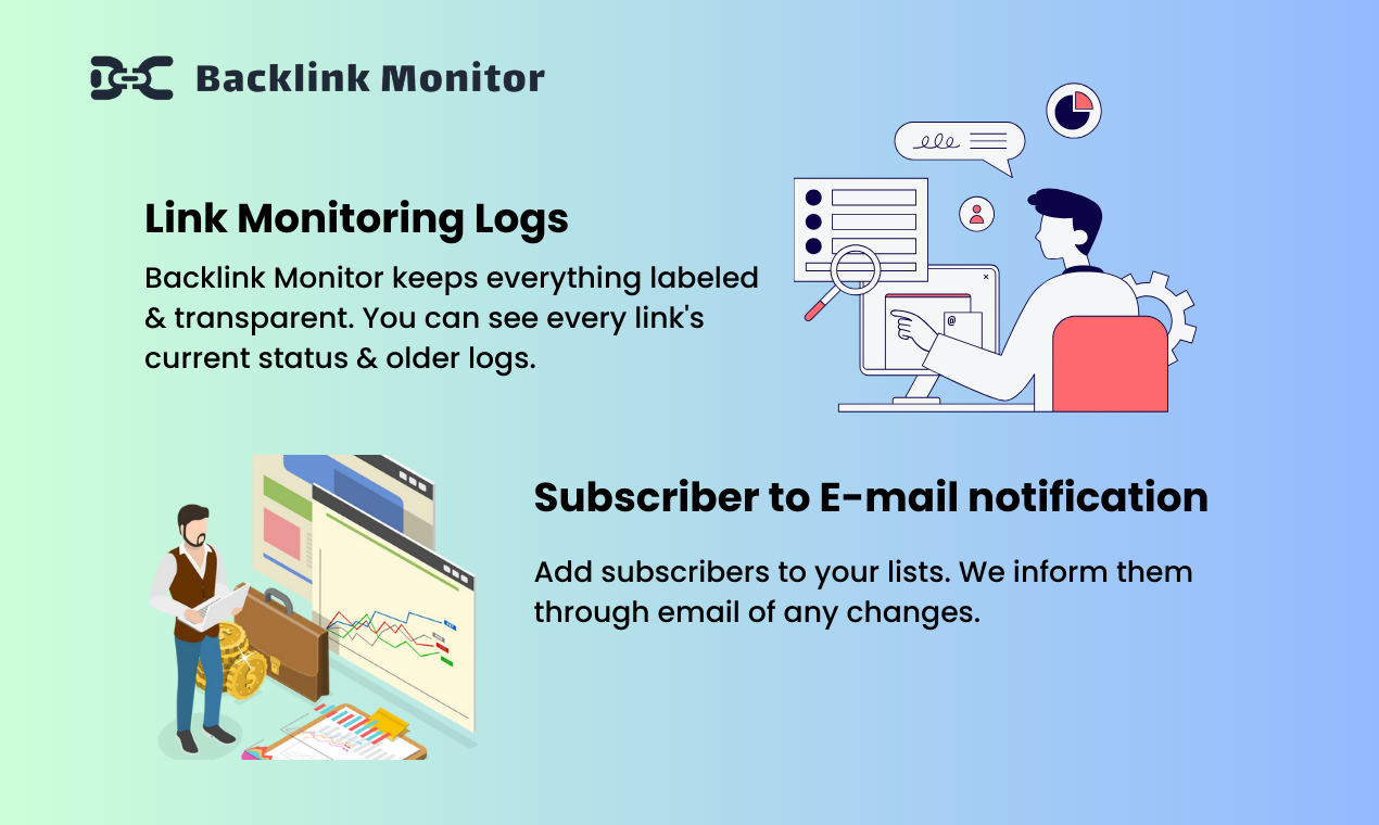 Monitor di backlink media 5