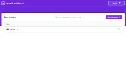 Laravel Translations UI gallery image