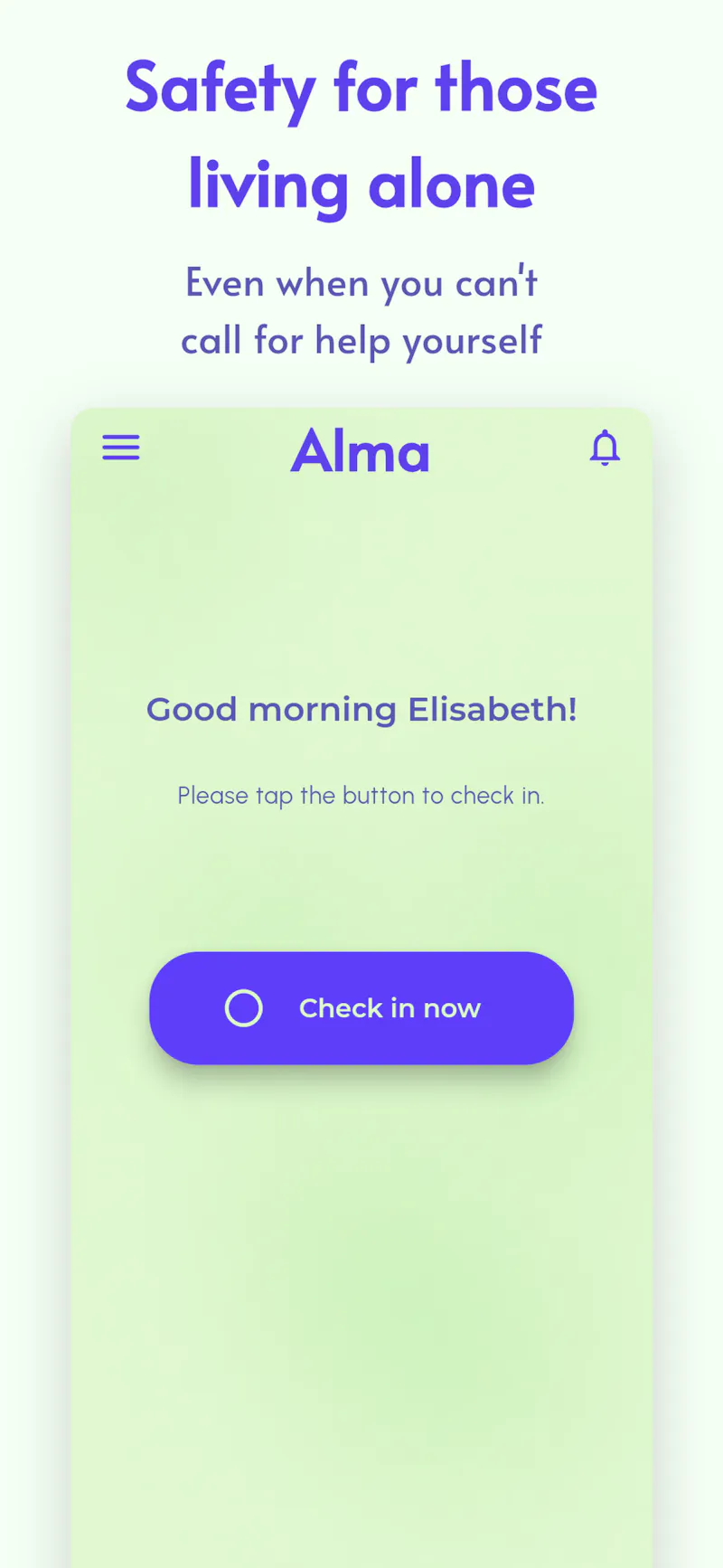 Alma Safety Check-In screenshot 1