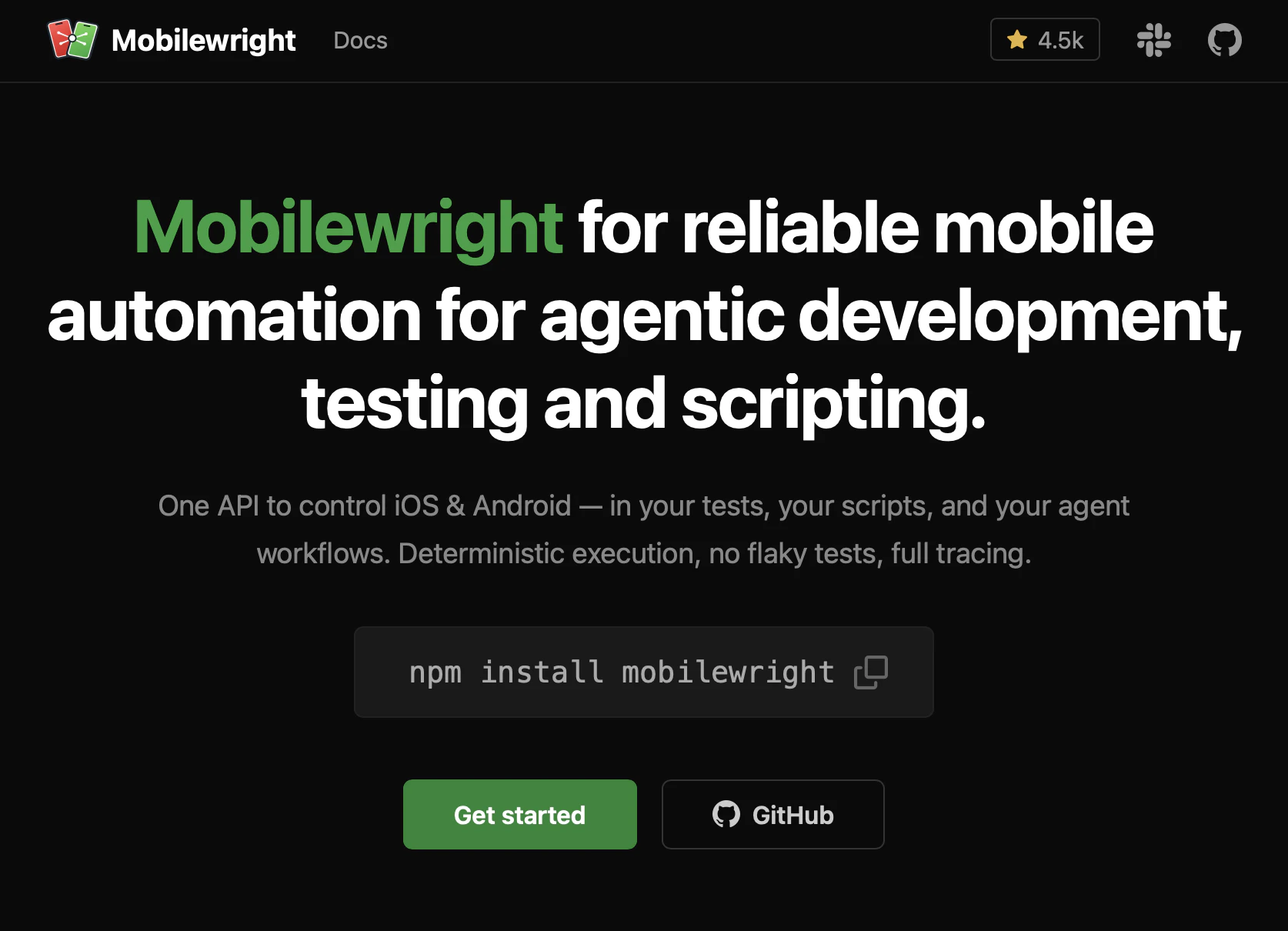 Mobilewright screenshot 1