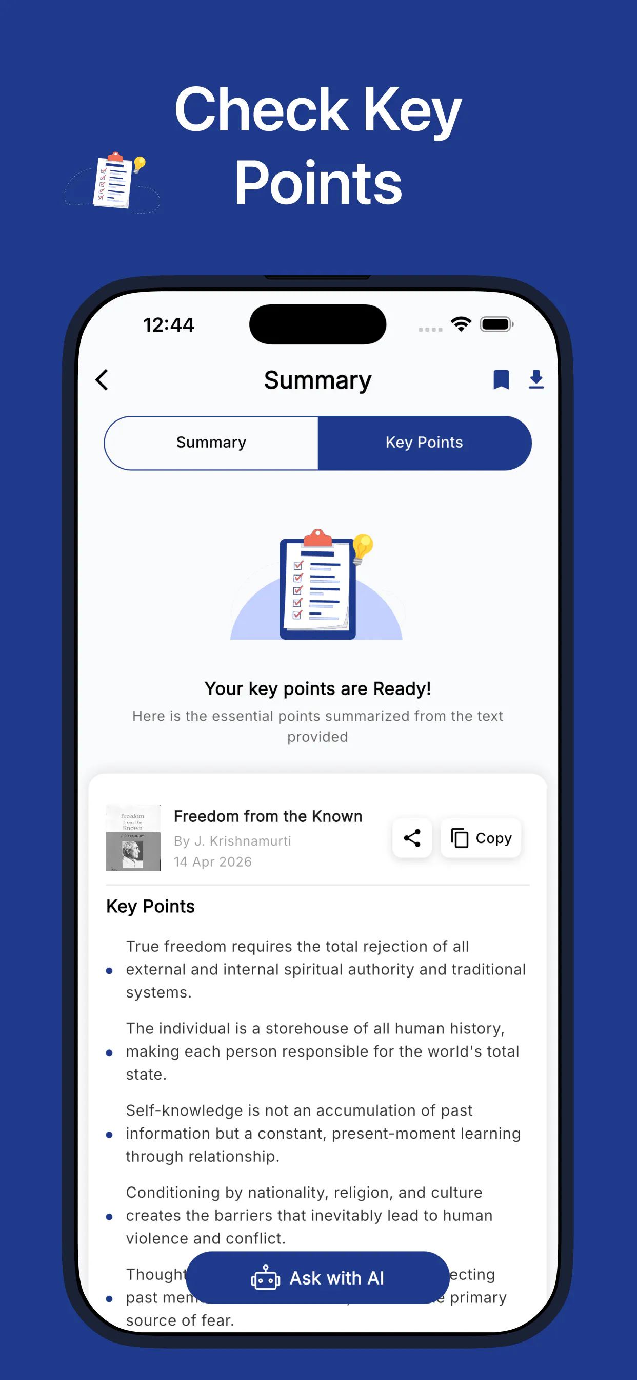 AI Book Summary And PDF Chat screenshot