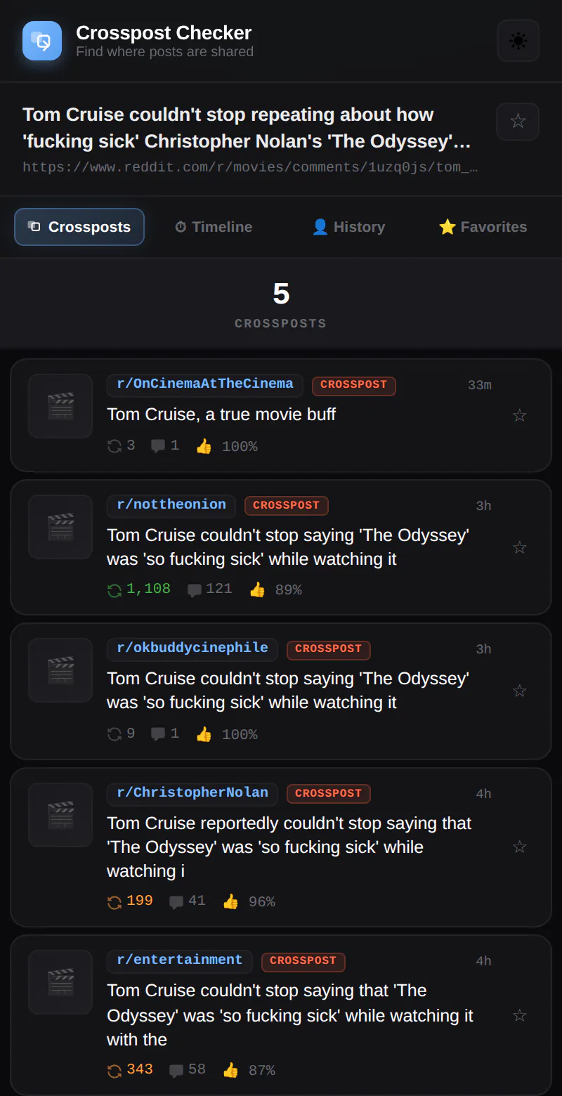 Crosspost Checker gallery image