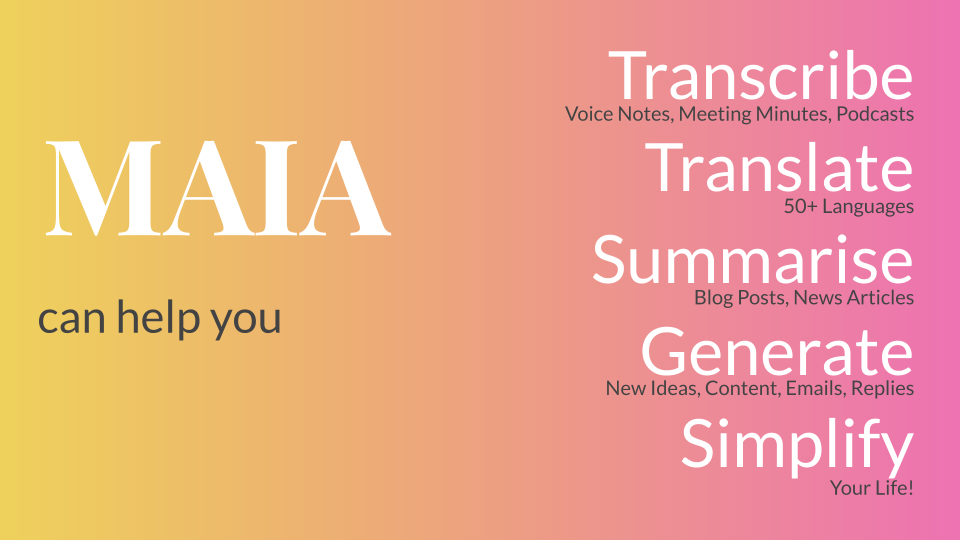 MAIA - My AI Assistant gallery image