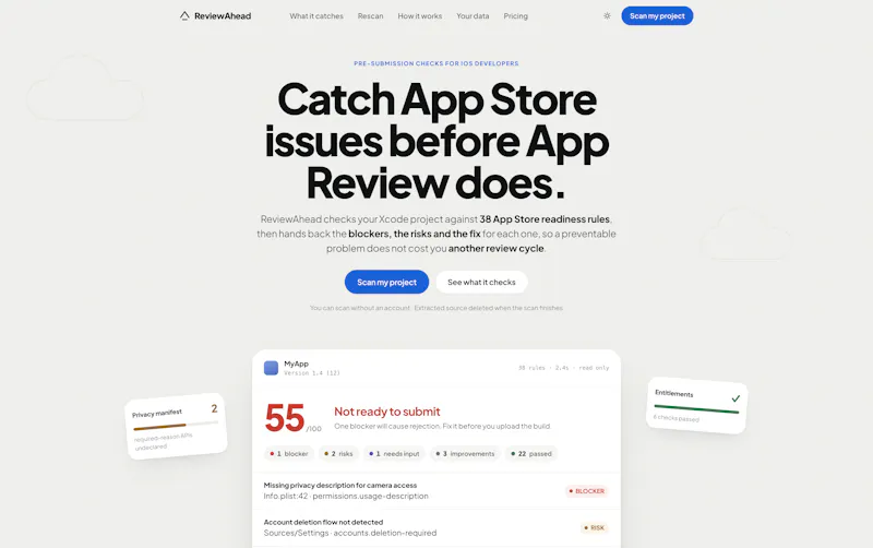 ReviewAhead screenshot 1