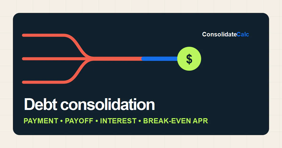 ConsolidateCalc Debt Calculator gallery image