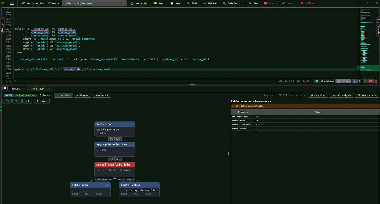 Helios SQL Studio screenshot 7