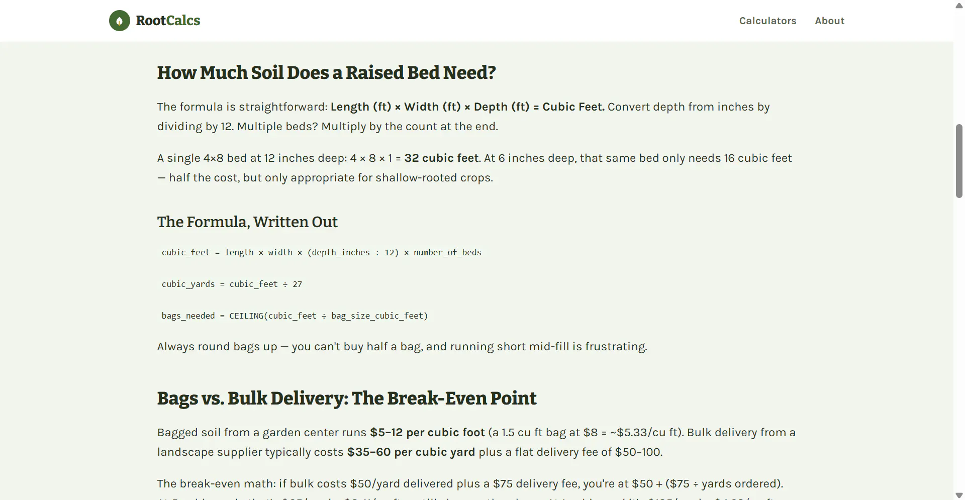 RootCalcs gallery image