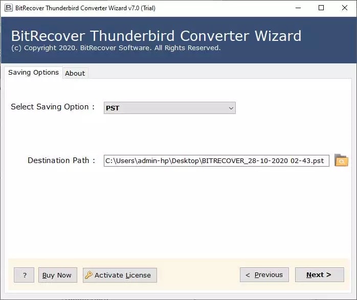 แปลง Thunderbird เป็น PST media 3