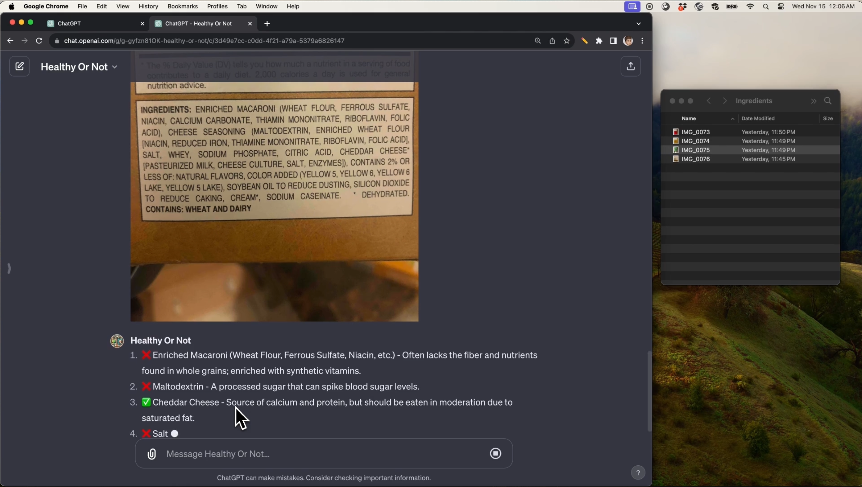 Healthy or Not GPT gallery image