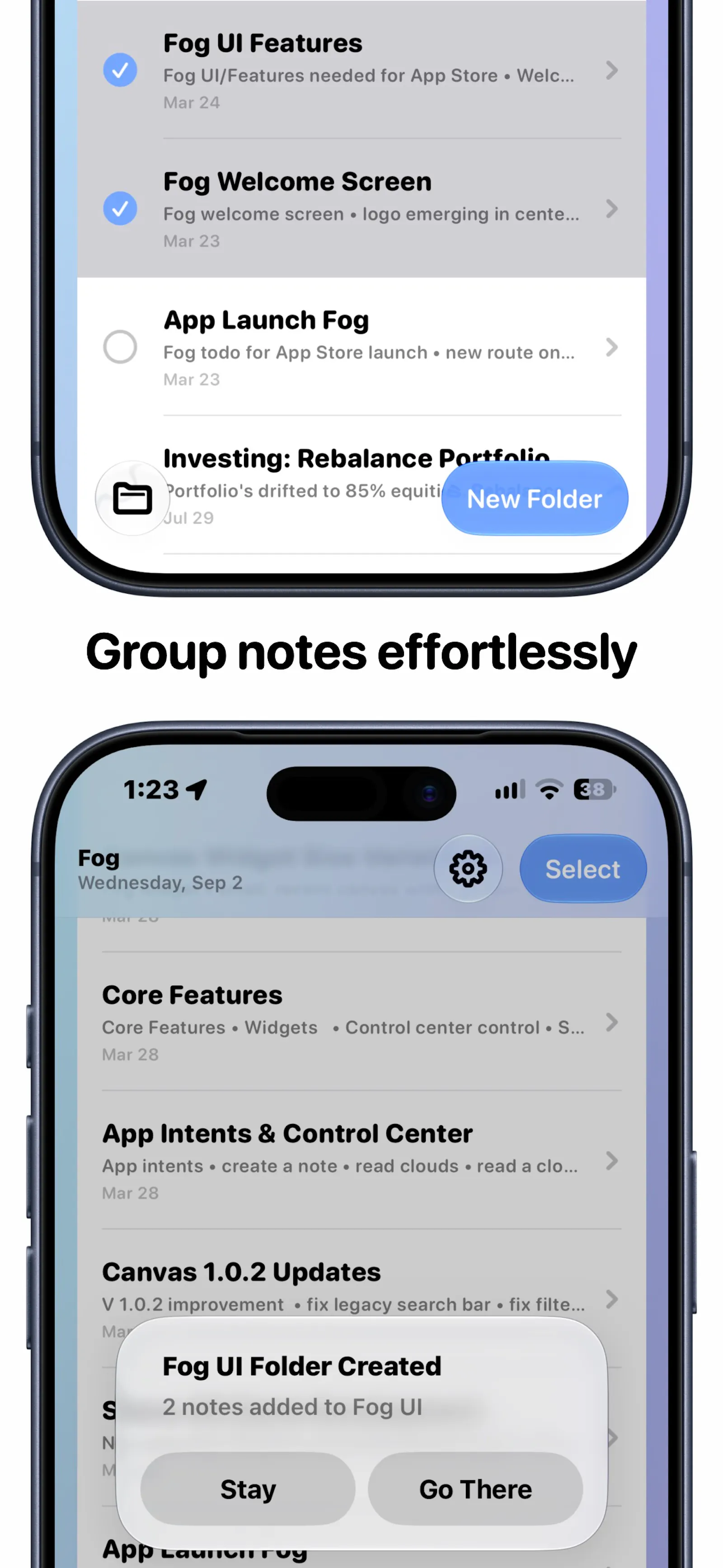 Fog: Smart Notes & Folders screenshot 4