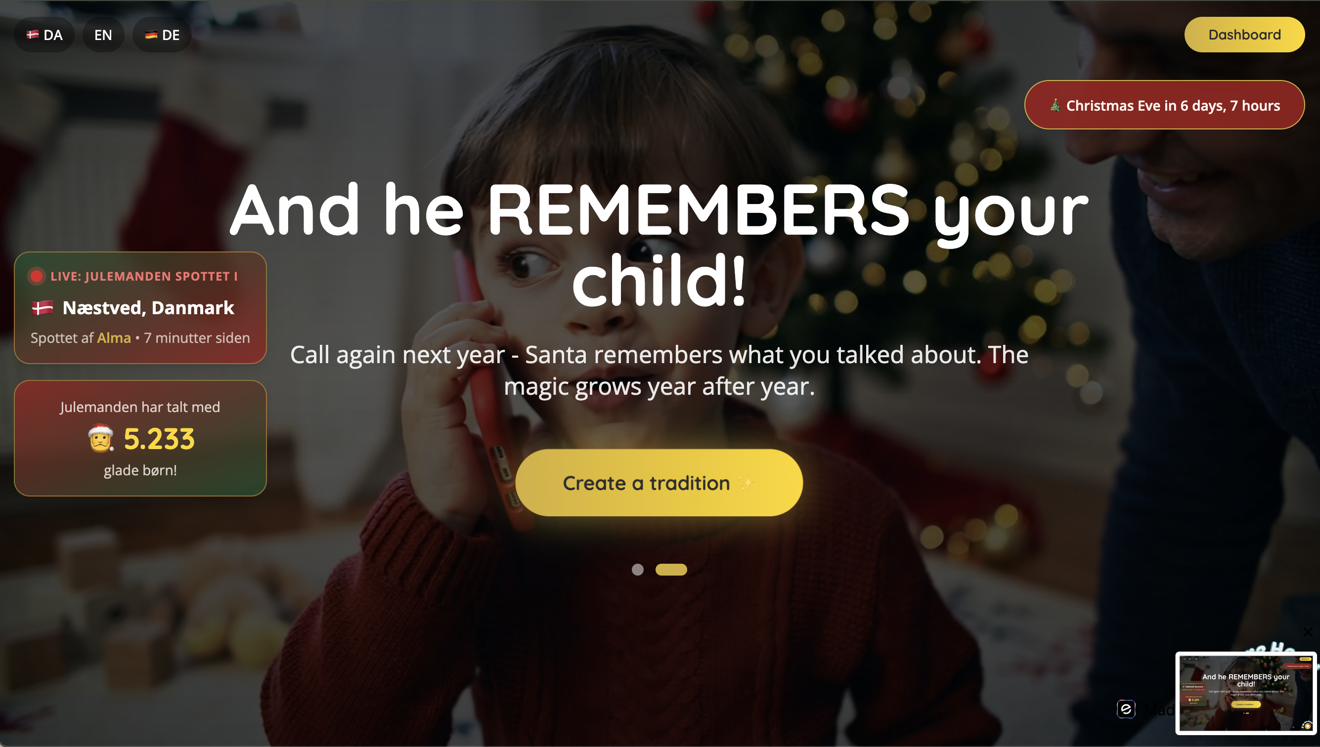 SantaFun - Main product screenshot demonstrating key features and user interface
