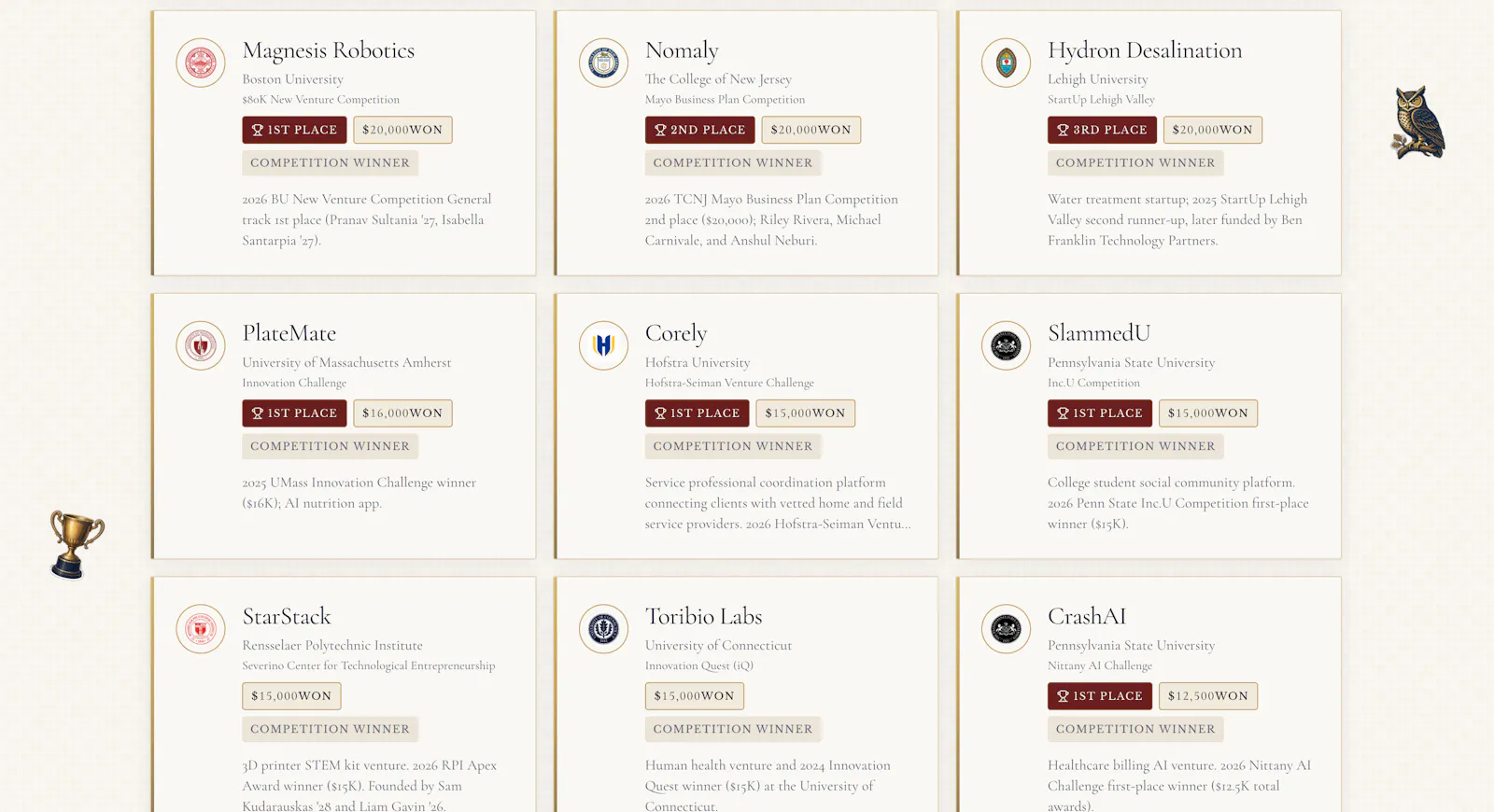 UndergradVC- Campus Startup Intelligence screenshot 4