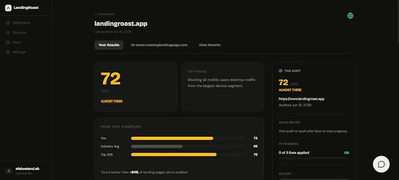LandingRoast screenshot 2
