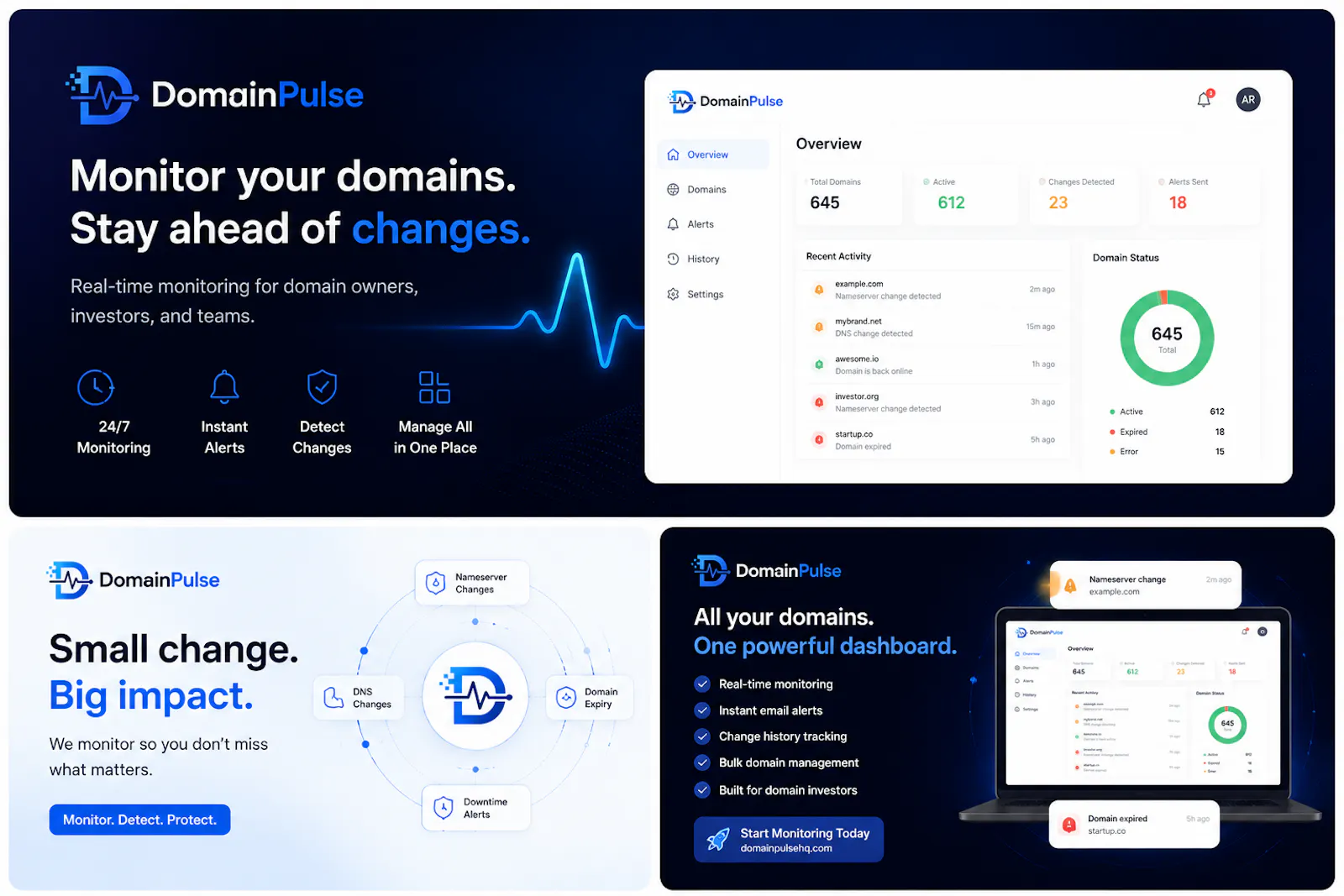 DomainPulse — Domain Monitoring screenshot 1