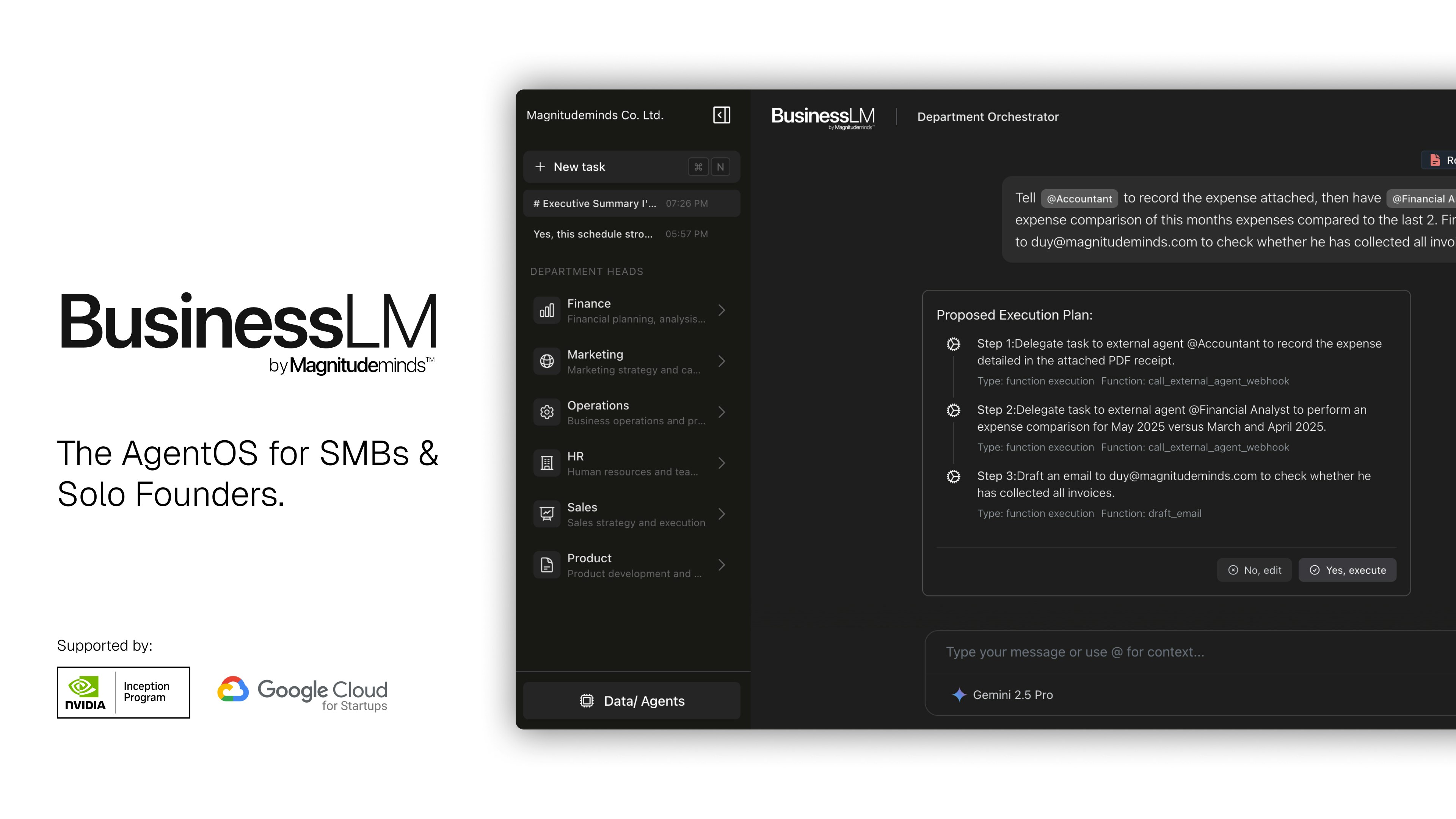 Mídia 1 de Businesslm - Implementar, gerenciar e monitorar sua força de trabalho de agente de IA