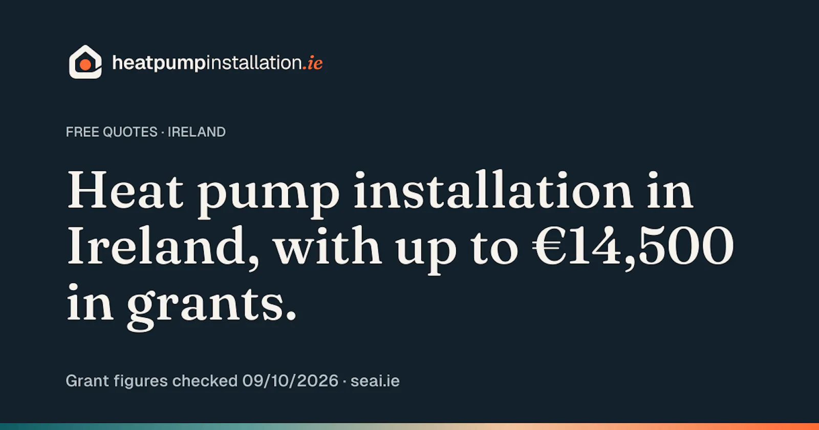 Irish Heat Pump Cost & Grant Calculator screenshot 1