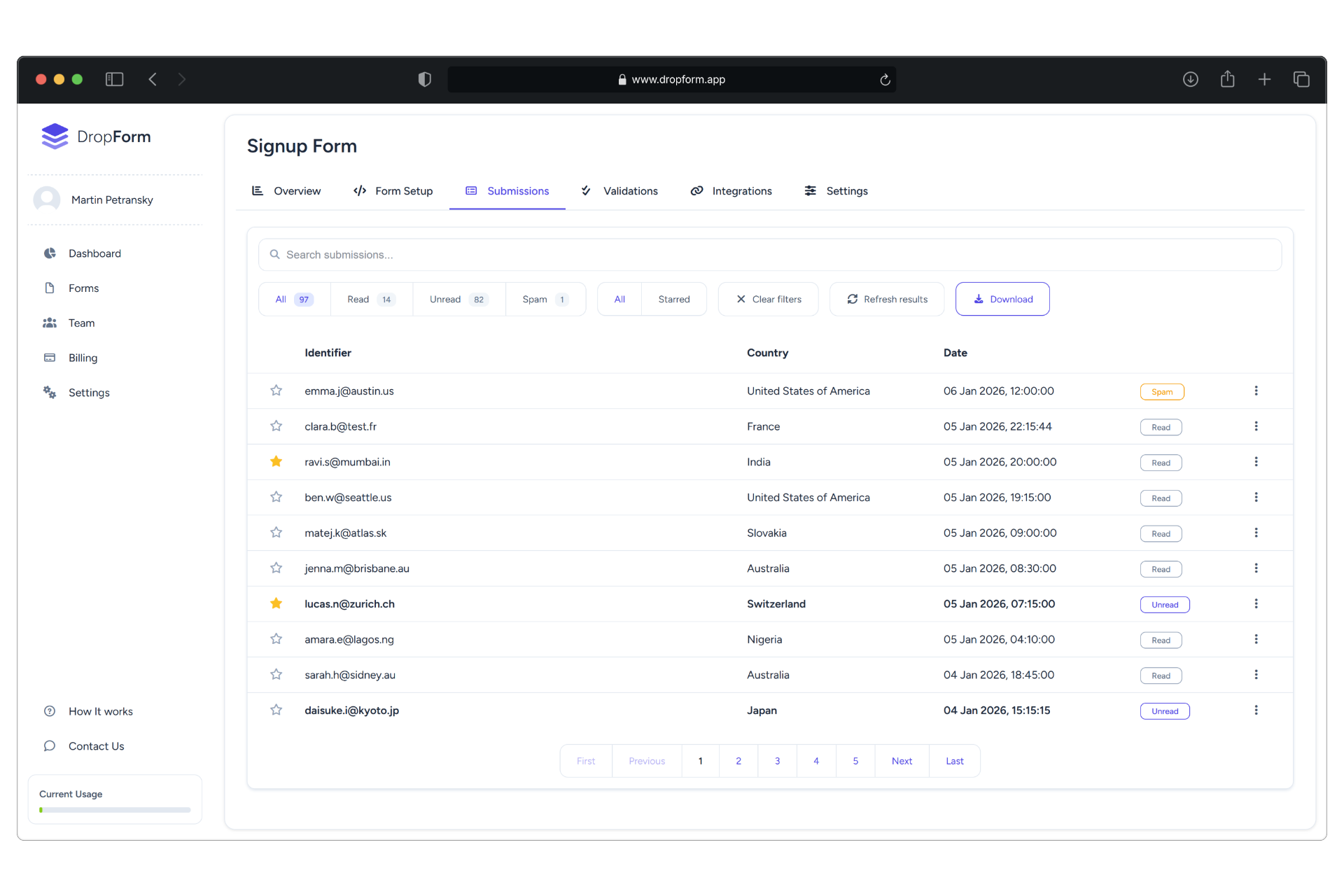 DropForm - Screenshot 5 showing product features and functionality