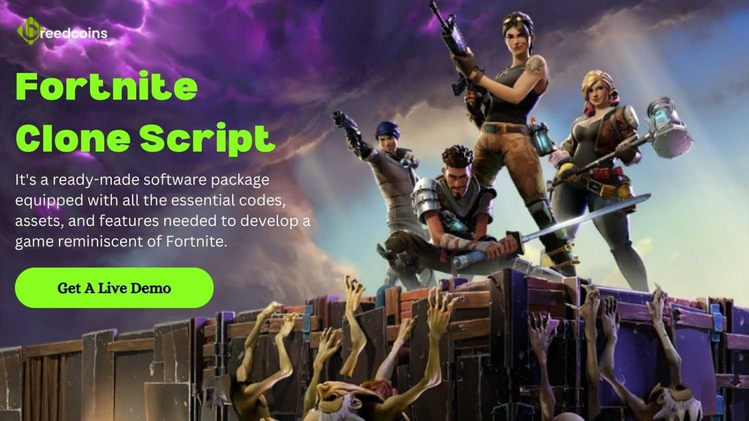 Média Logiciel de clonage Fortnite |pièces de monnaie - Créez votre propre jeu Battle Royale avec Fortnite Clone Script 1