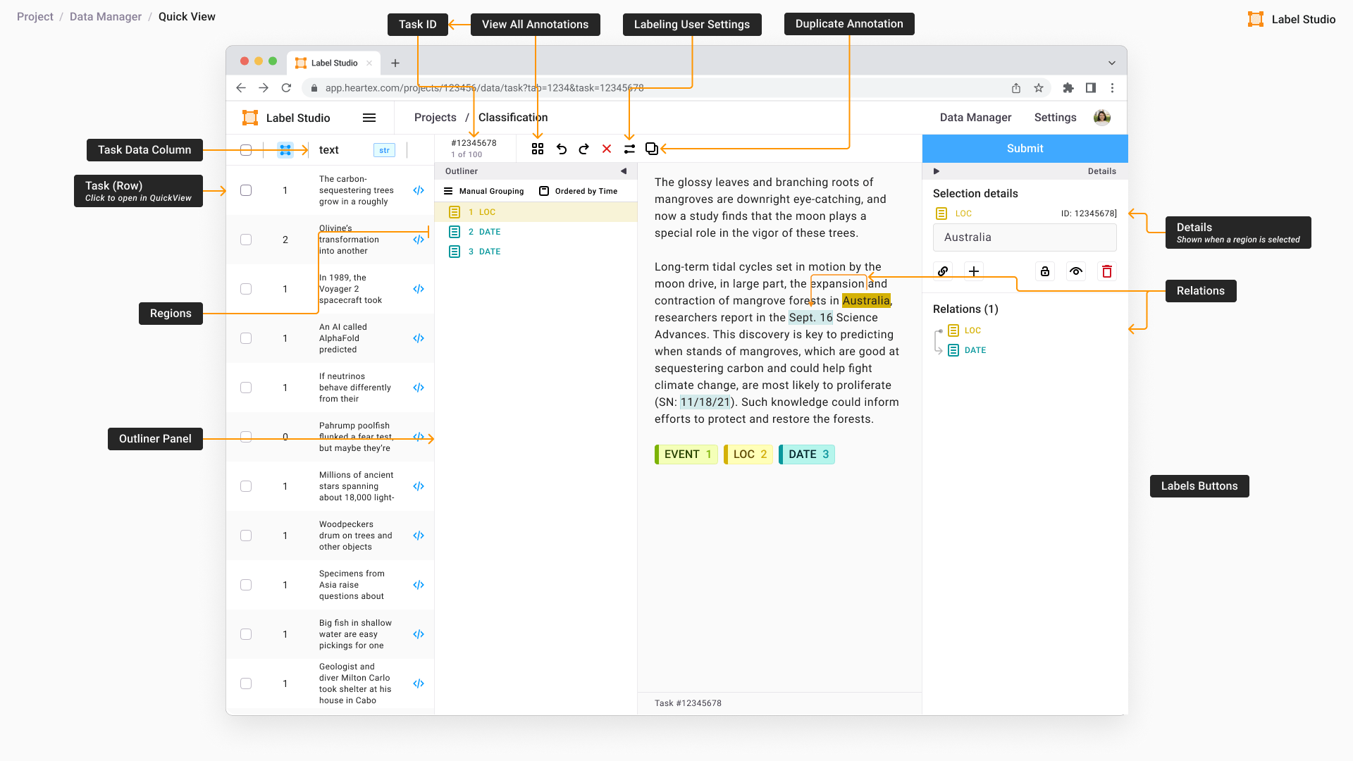 Label Studio 1.8.0 version media 5