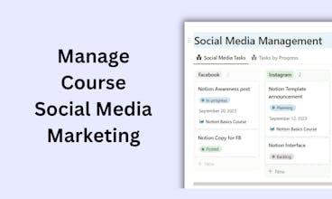 Online Course Creation Notion Template gallery image