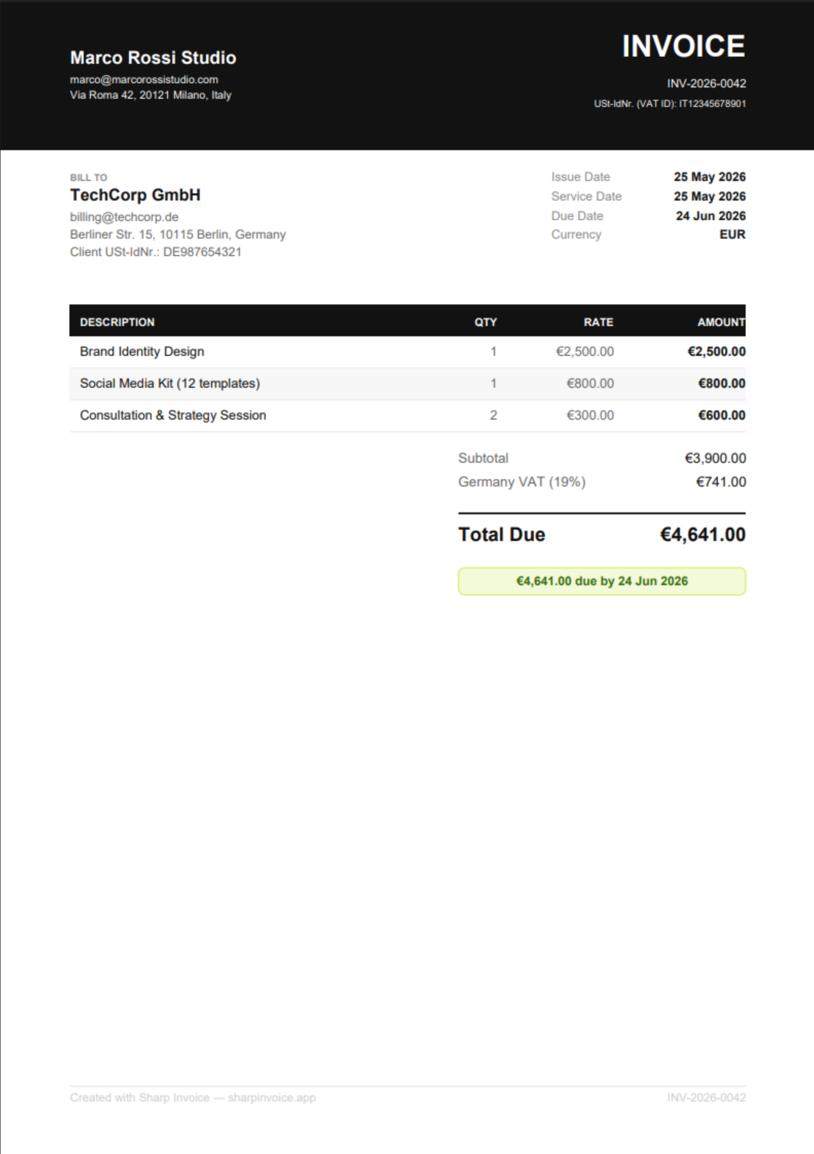 Sharp Invoice  gallery image