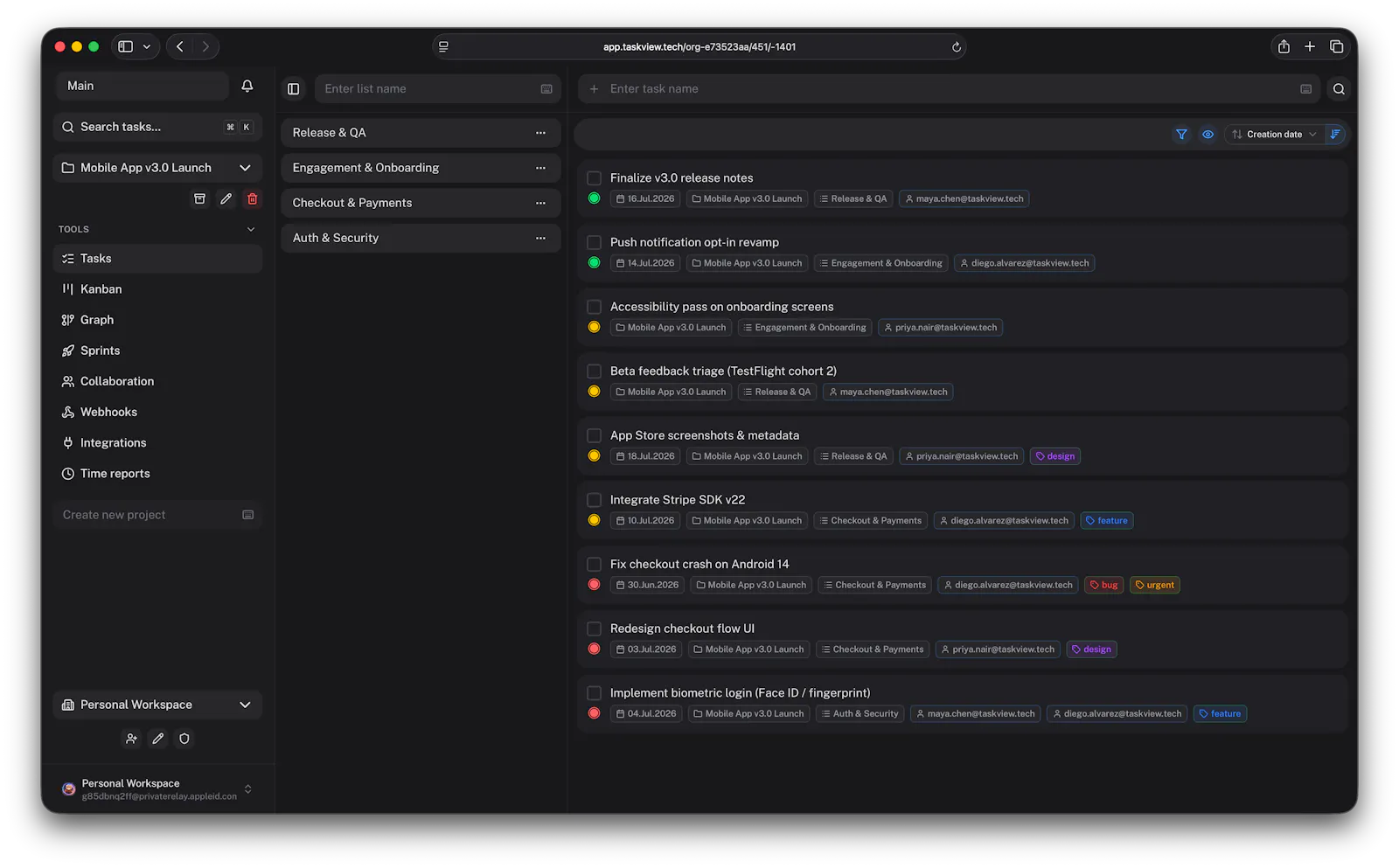 TaskView screenshot 3