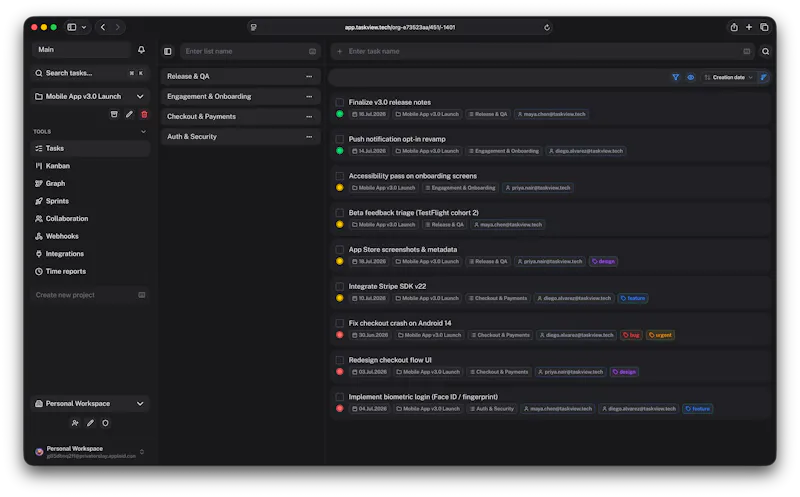 TaskView screenshot 3