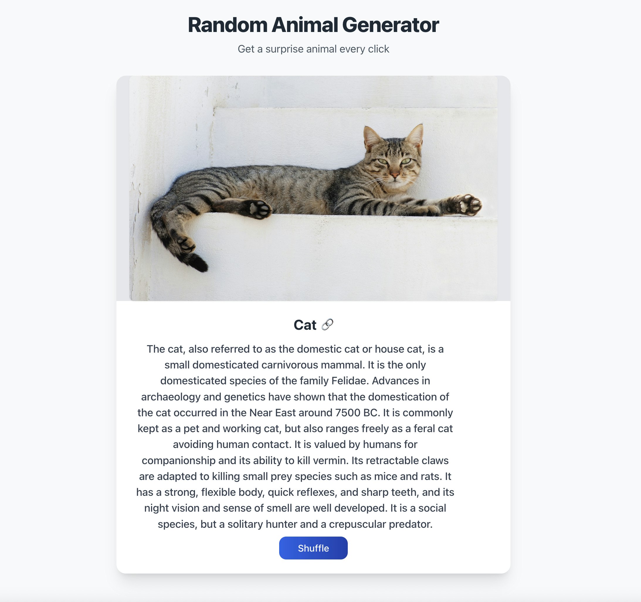 Random Animal Generator gallery image
