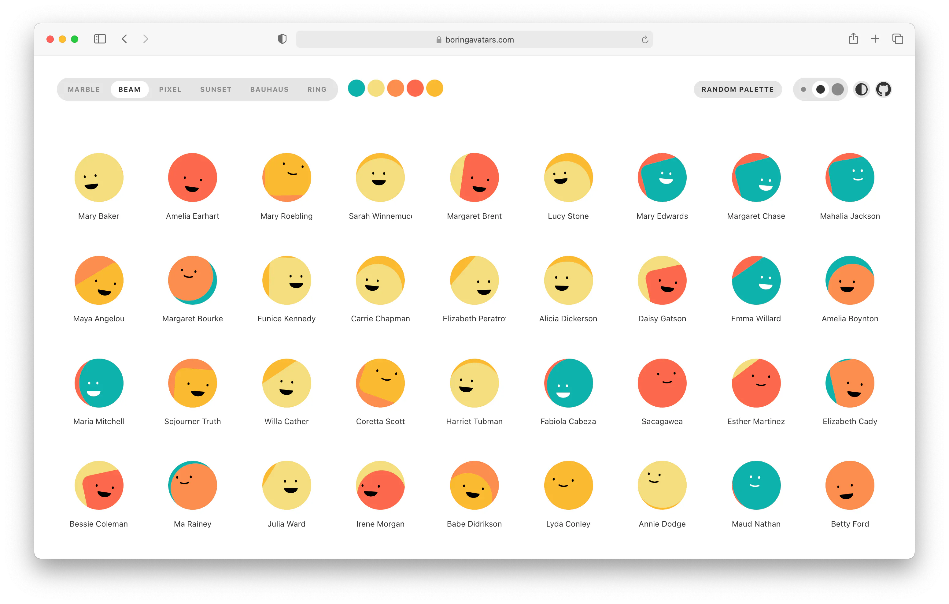 Csv Avatar Boring Avatars: JavaScript library to generate SVG avatars based on ...
