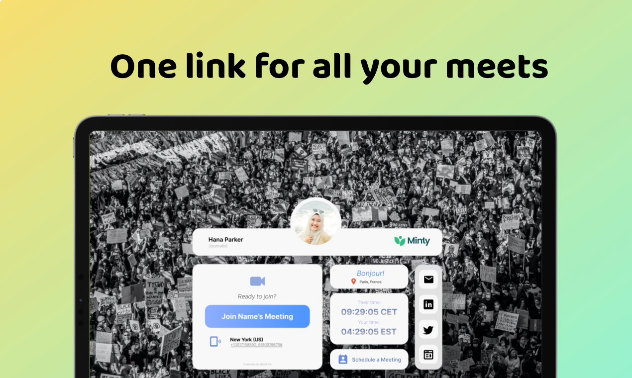 startuptile MeetLink-A custom landing page for all your Meetings