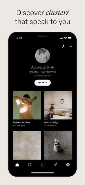 Mídia 3 de Cosmos - Uma alternativa do Pinterest para criativos.