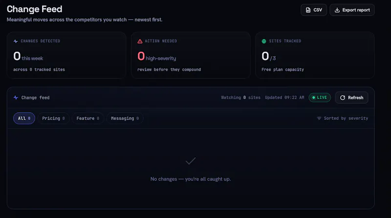 RivalWatch Track of your competitors screenshot 3