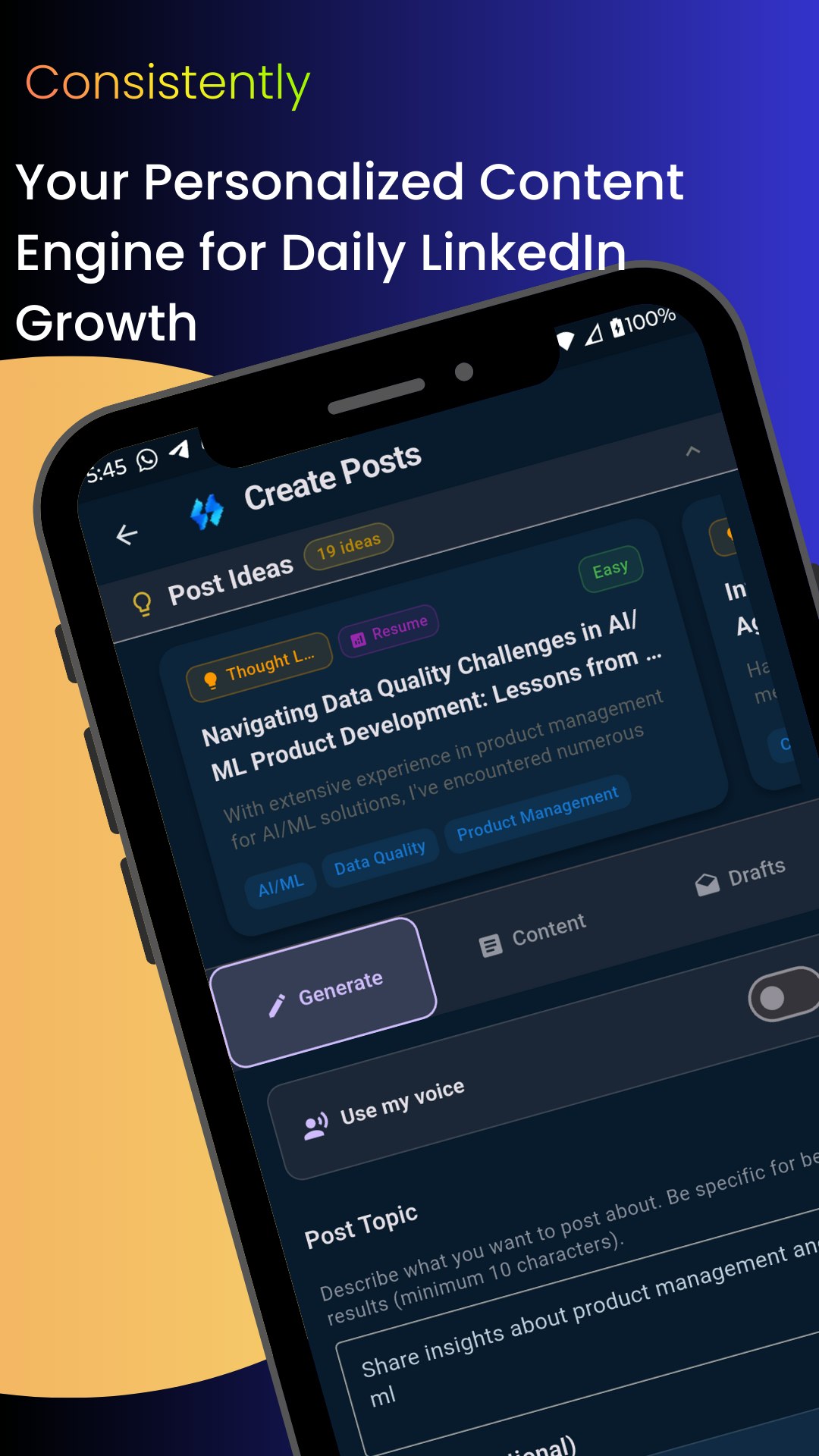 EigenMe - AI Career Branding Platform - Screenshot 3 showing product features and functionality