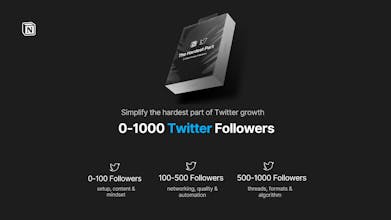 0-1,000 Twitter Followers Dashboard gallery image