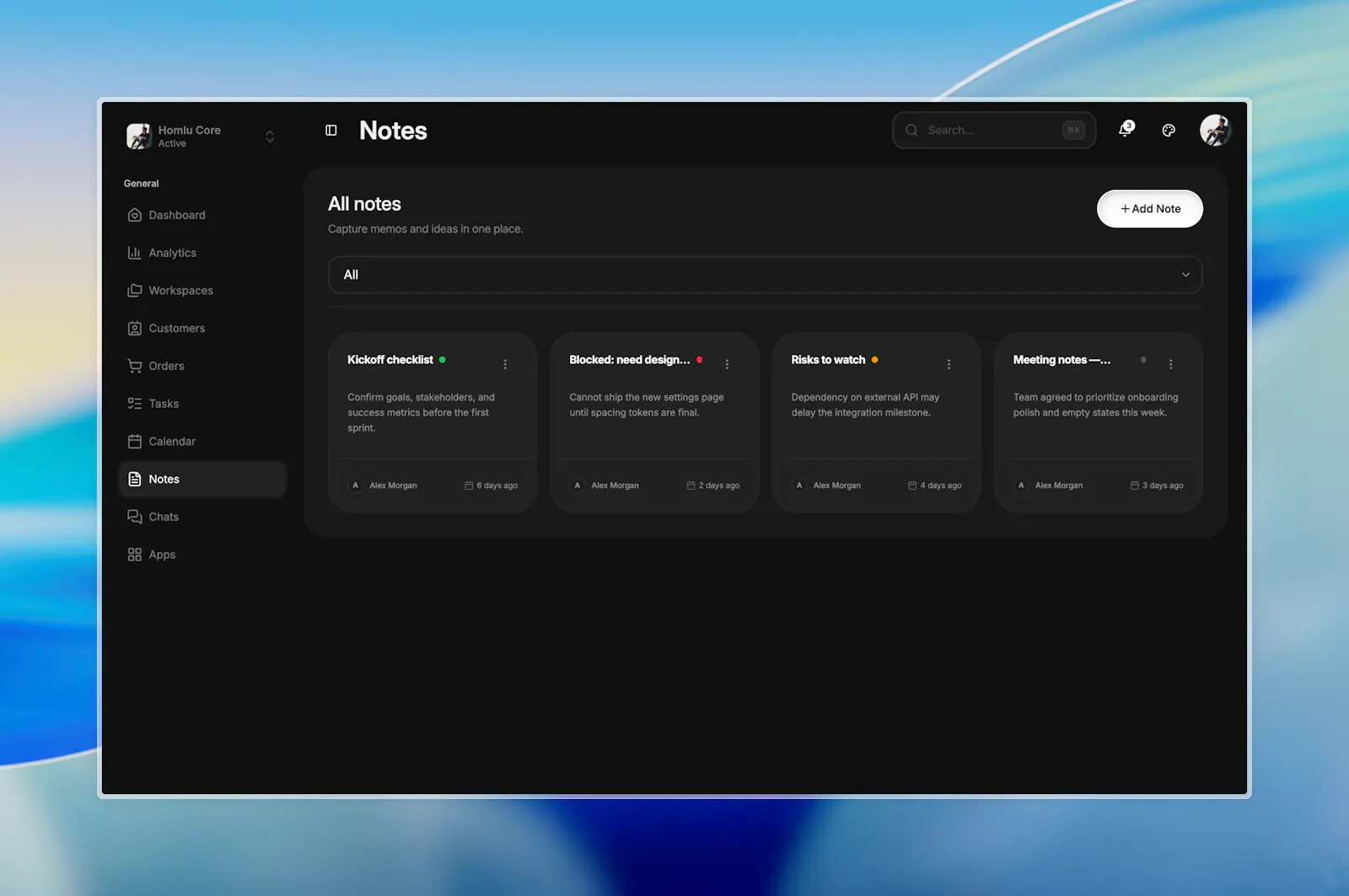Homlu Dashboard Template screenshot 4