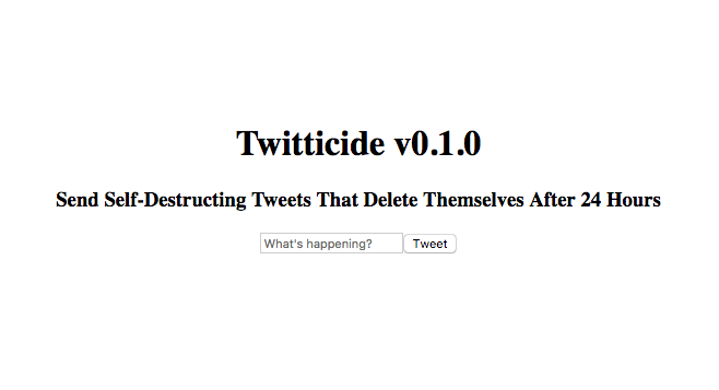 Twitticide gallery image