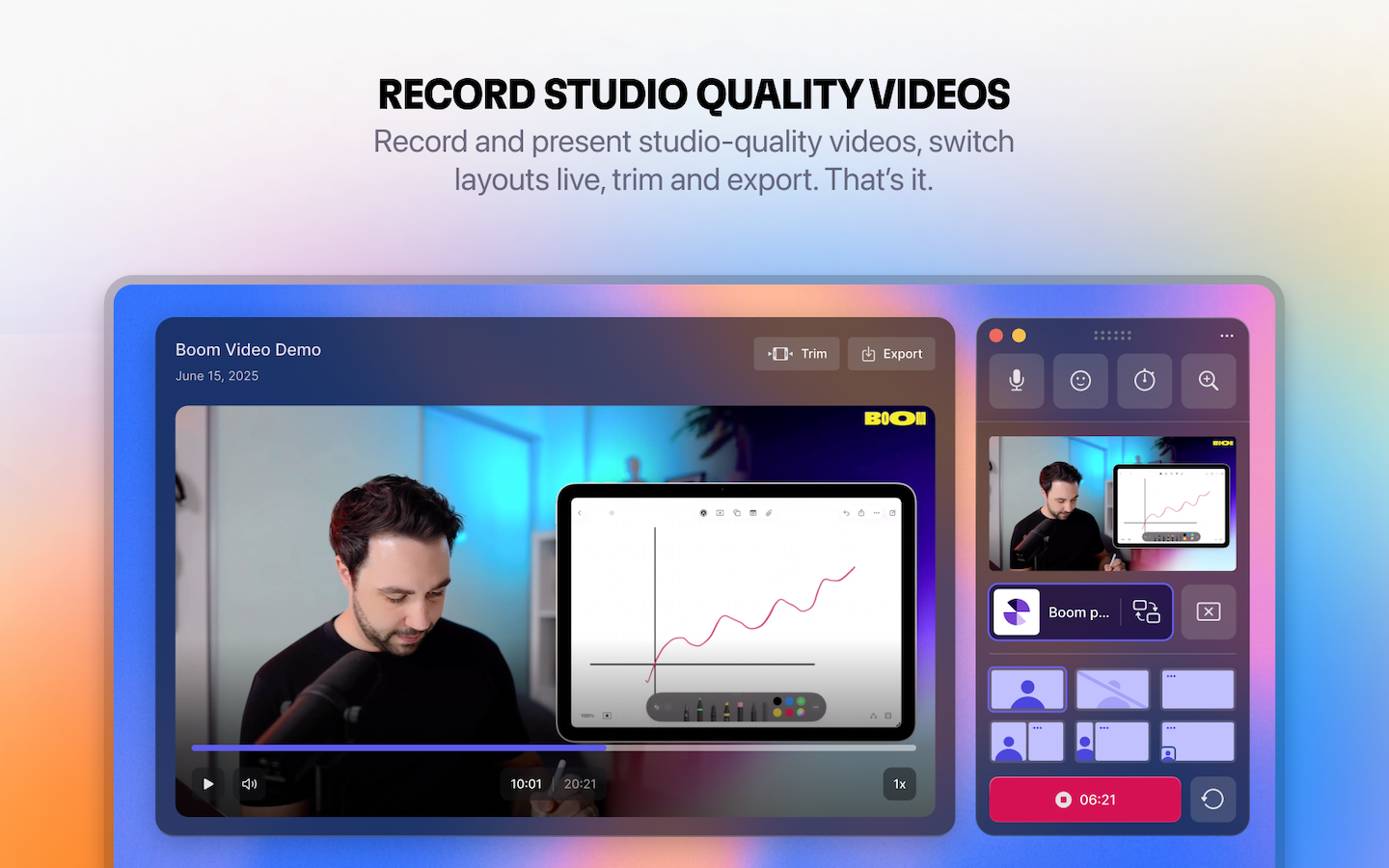 Boom video for Mac