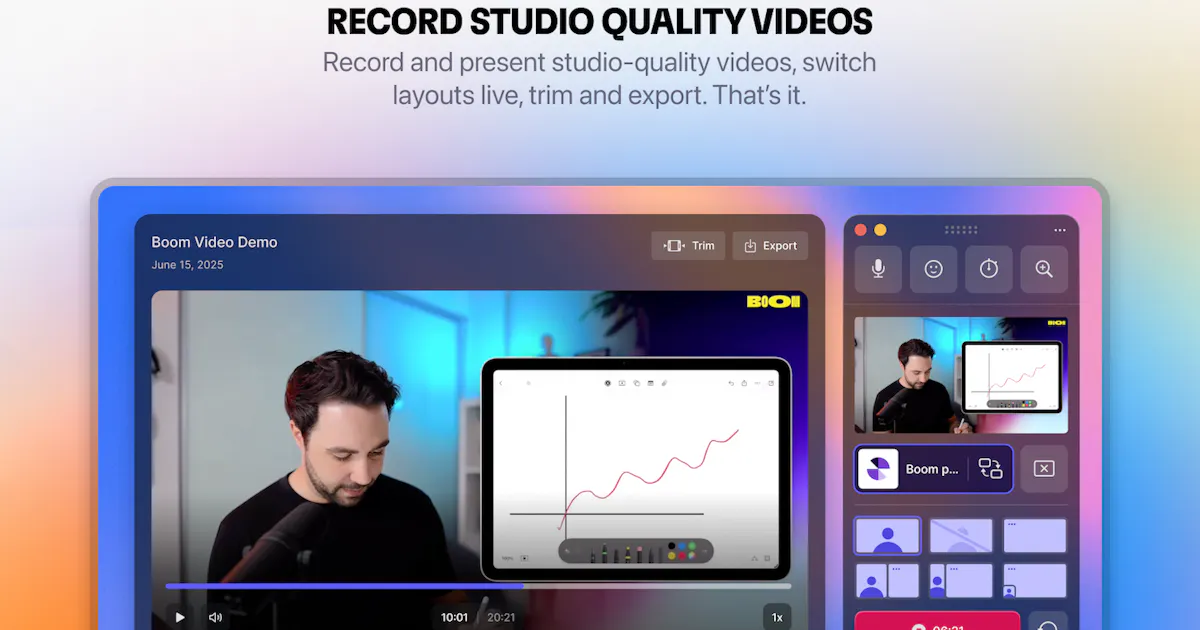 Boom video for Mac