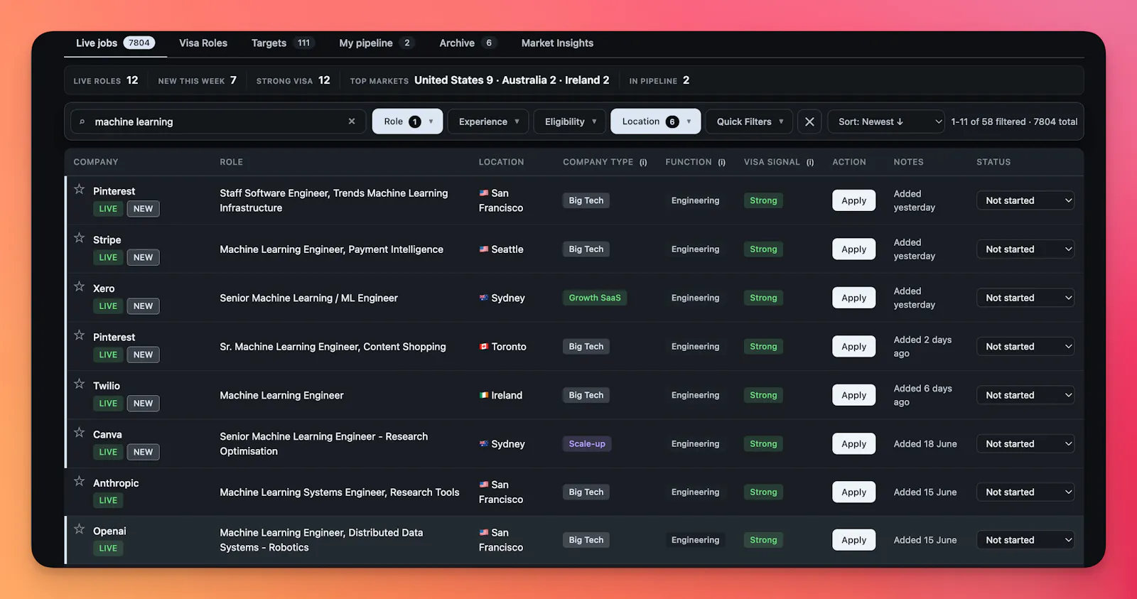 Live Job Index screenshot 4