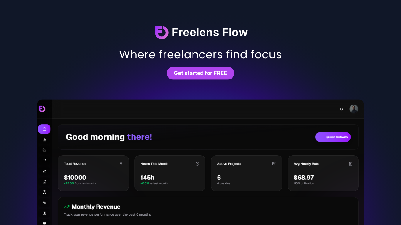 FreeLens Flow - Main product screenshot demonstrating key features and user interface