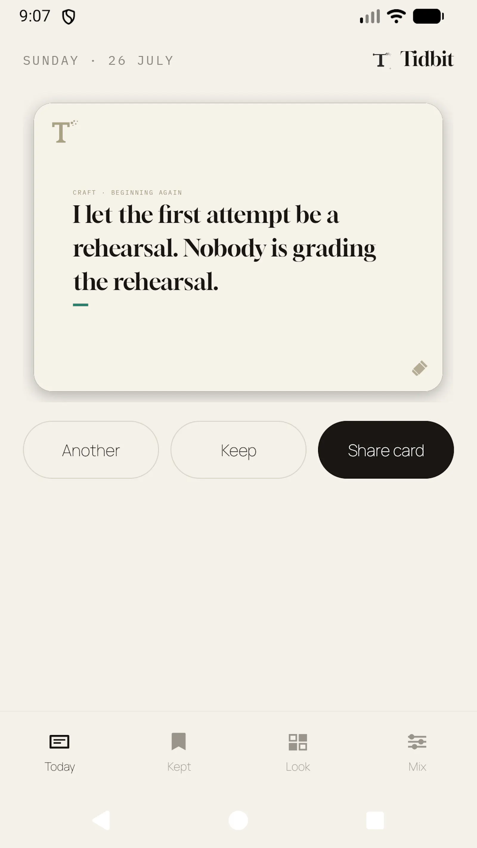 Tidbit — a little something each day screenshot 3