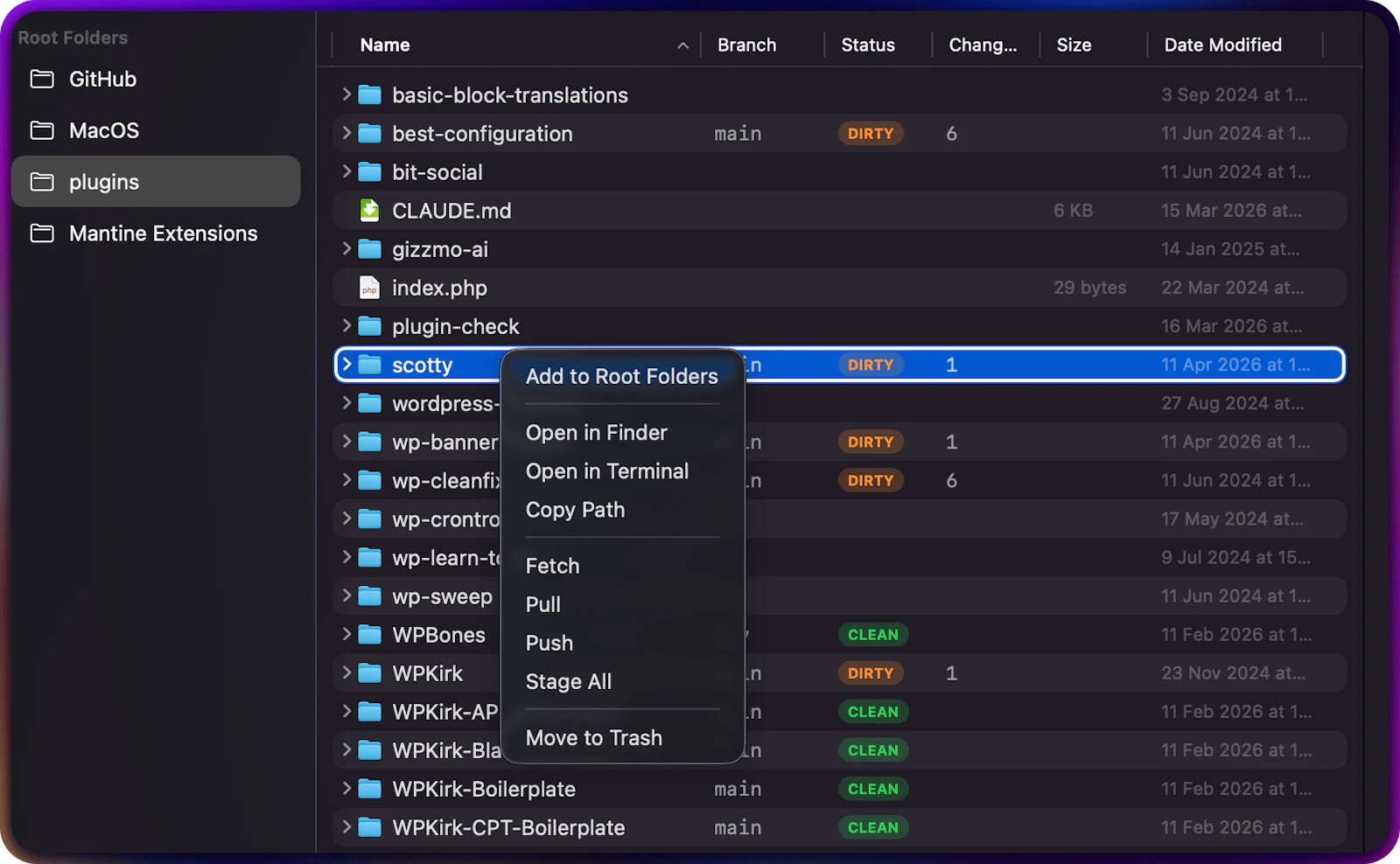 FinderGit screenshot 5