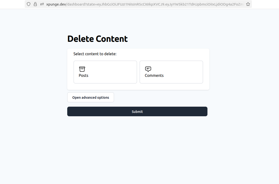 وسائط xpunge.dev - xpunge.dev يحذف محتوى reddit تلقائيًا 2