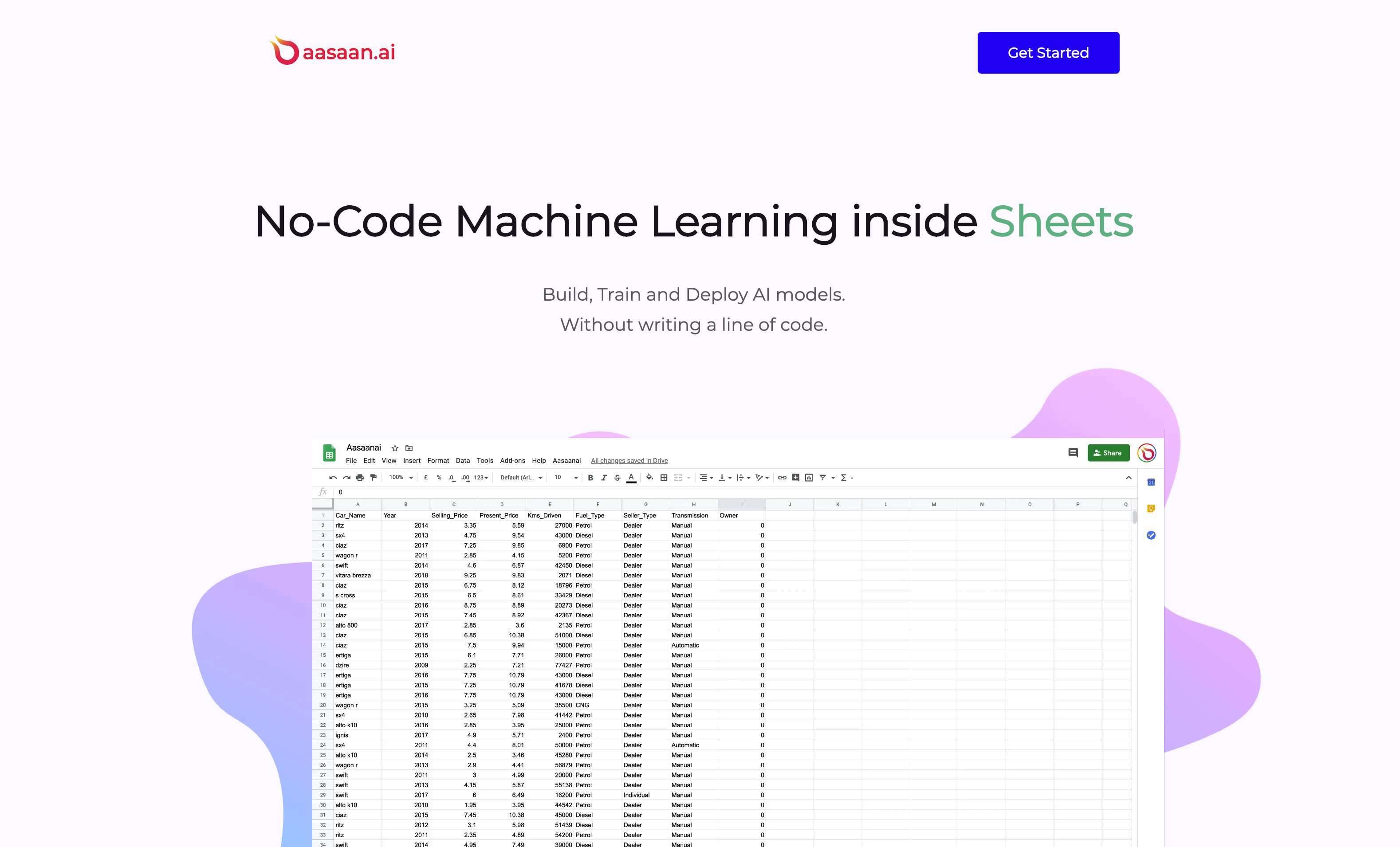 Aasaanai for Google Sheets gallery image