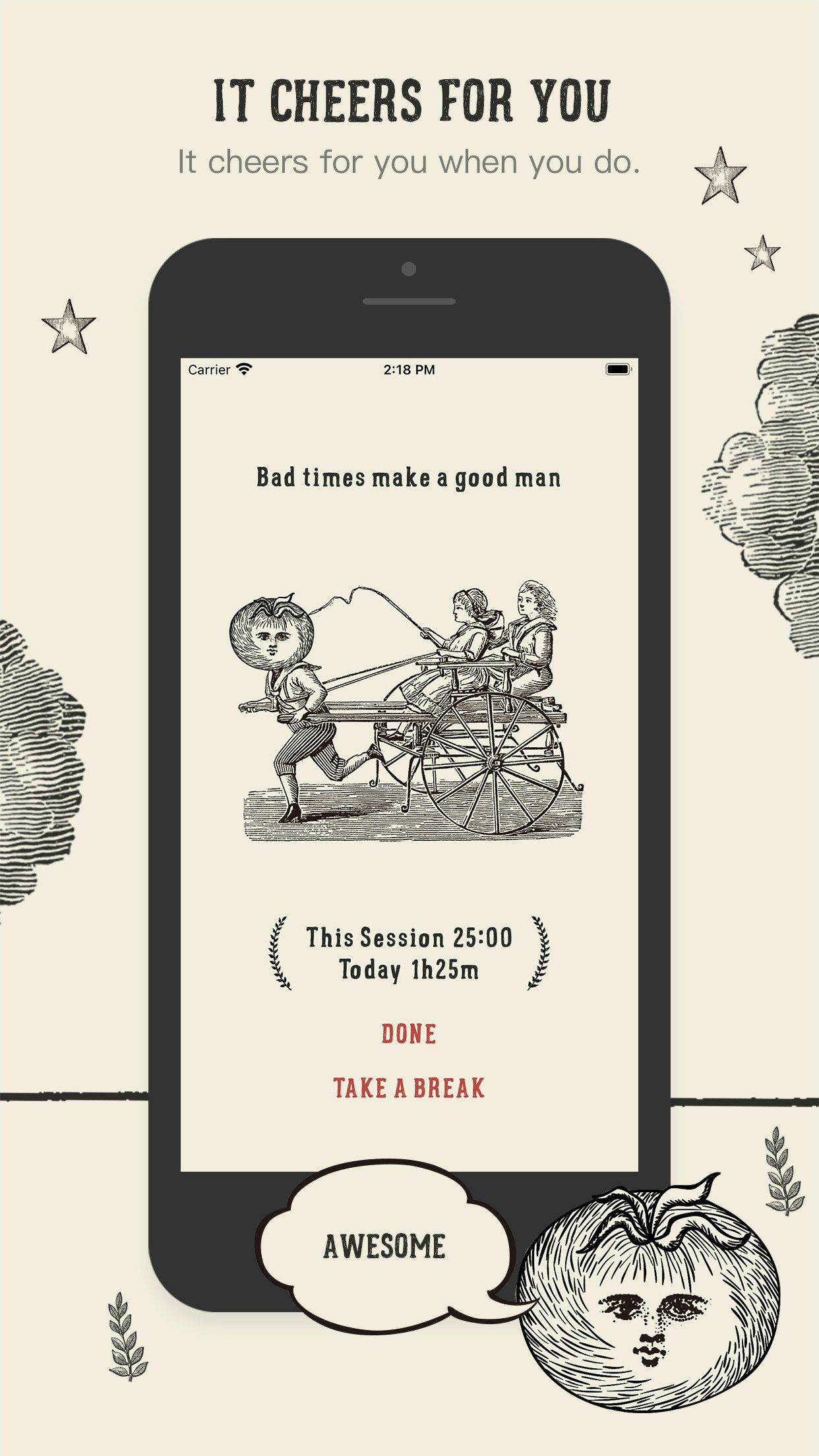 Focus Tomato - Let's focus now - Screenshot 4 showing product features and functionality