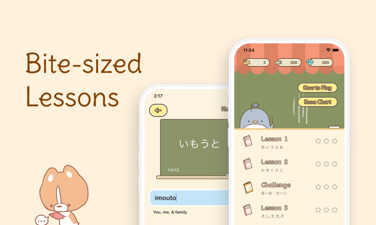 Hiragana sensei 2 - Aprende hiragana y vocabulario con personajes lindos media 2