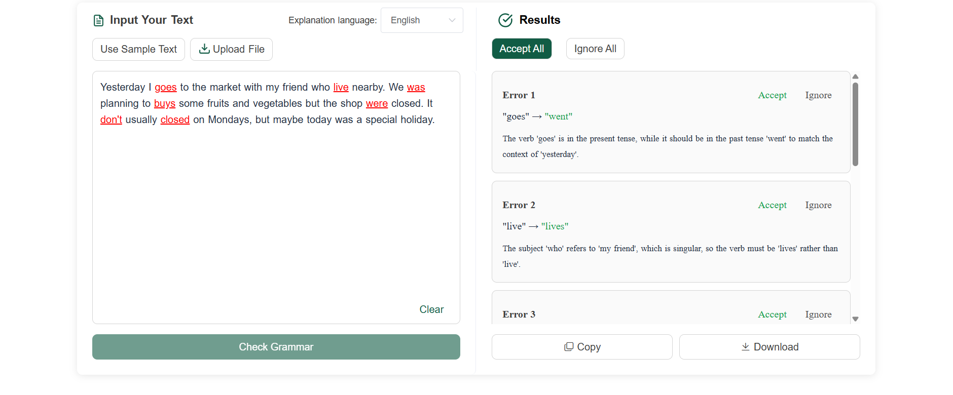 AI Grammar Checker - Screenshot 3 preview