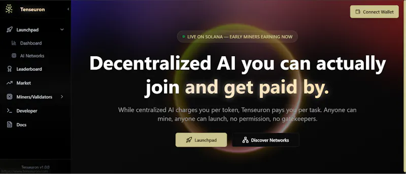Decentralized AI Protocol/Launchpad screenshot 2