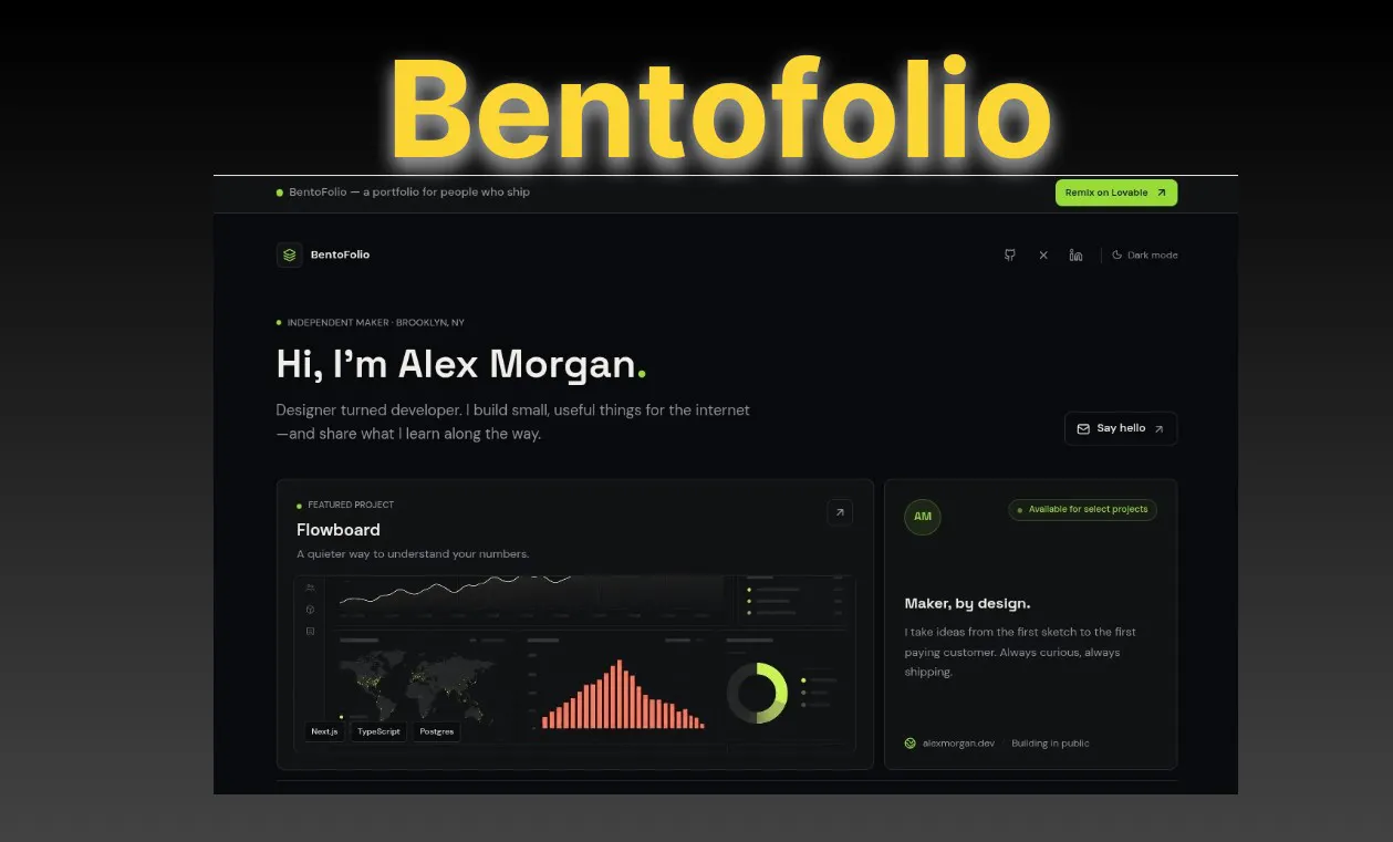 BentoFolio gallery image